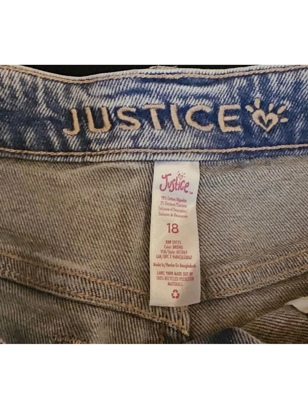 Justice girls size 18 shorts new mini mom shorts